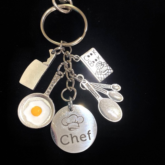 Chef Keychain Bag Charm Culinary Arts Cooking Charms - Picture 6 of 6